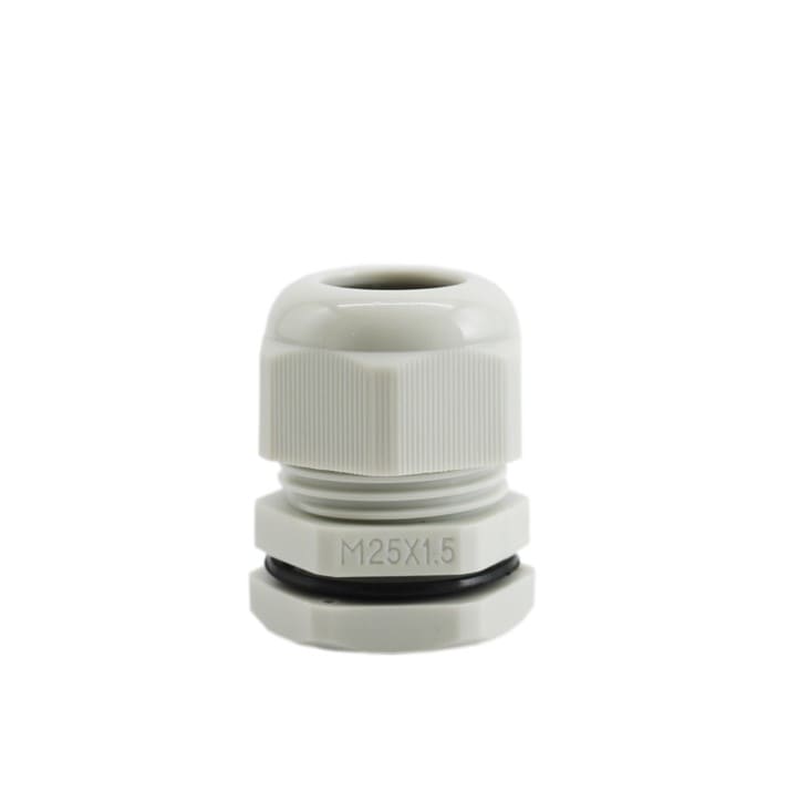 Bucins em nylon com rosca métrica – resistência e flexibilidade para entradas de cabo em instalações elétricas.