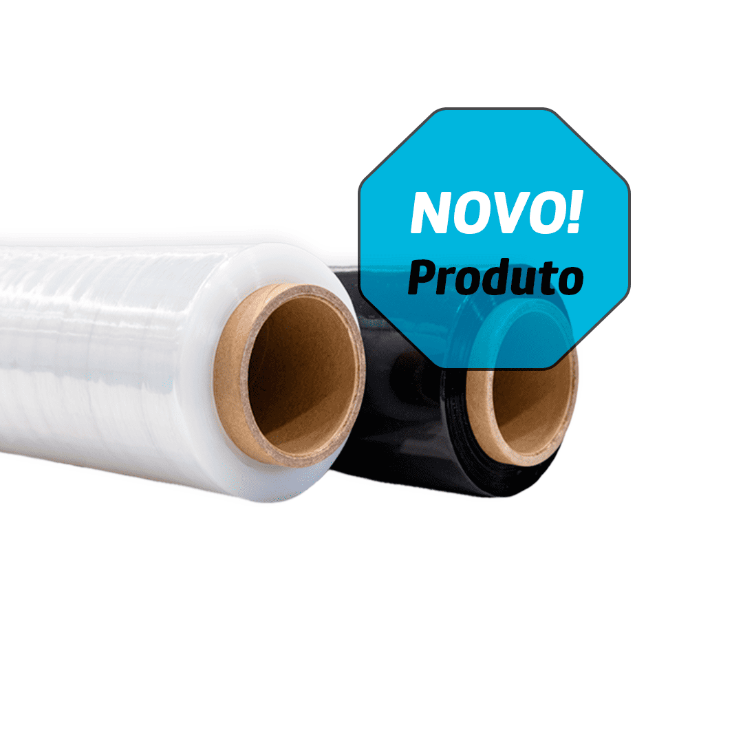 Filme extensível manual – ideal para envolver e proteger cargas leves e médias