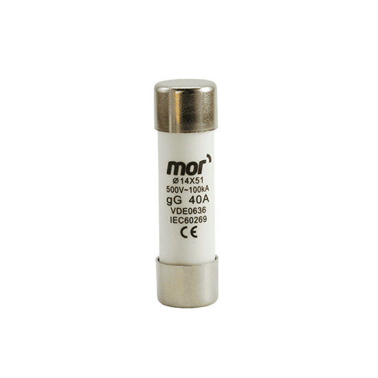 Fusíveis cilíndricos 14x51mm tipo GL – proteção geral de instalações elétricas e equipamentos.