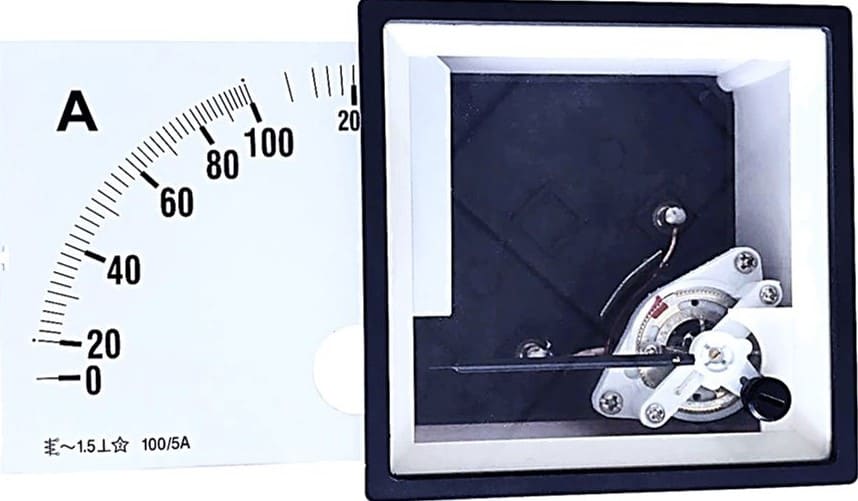 Indicador analógico AC para painel – medição de corrente elétrica alternada