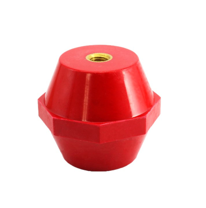 Isolador octogonal de rosca – suporte para placas ou terminais elétricos